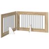 vidaXL Cancello per cani pieghevole con supporti 2 pcs Rovere Sonoma