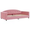 vidaXL Divano Letto con Materasso Rosa 100x200 cm in Velluto