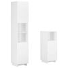 vidaXL Set mobili da bagno 2 pz Bianco Legno ingegnerizzato