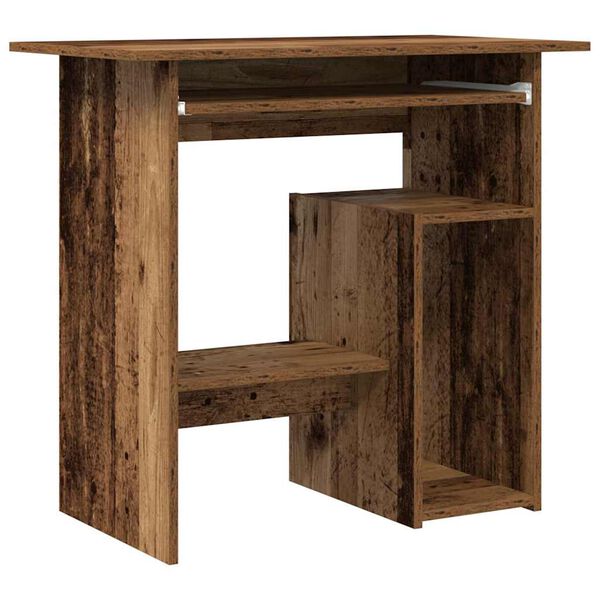vidaXL Scrivania Legno Antico 80x45x74 cm in Legno Multistrato
