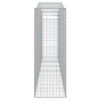 vidaXL Cesti Gabbioni ad Arco 2 pz 400x50x140/160 cm Ferro Zincato