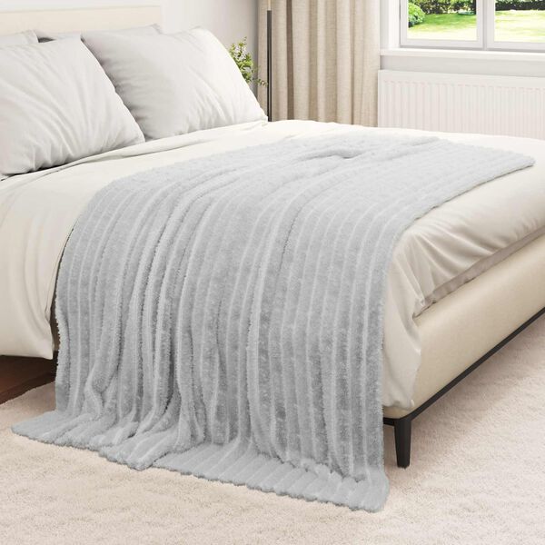 vidaXL Coperte da Pile 6 pcs Grigio 200 x 150 cm Panno