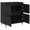 vidaXL Credenza Rovere Nero 60 x 35 x 70 cm