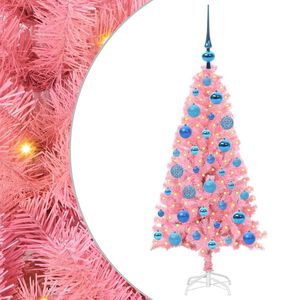 vidaXL Albero di Natale Rosa 120 cm PVC