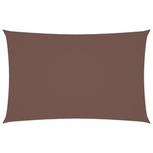 vidaXL Parasole a Vela Oxford Rettangolare 2x5 m Marrone