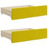 vidaXL Divano Letto Estraibile con Cassetti Giallo 90x200cm in Velluto