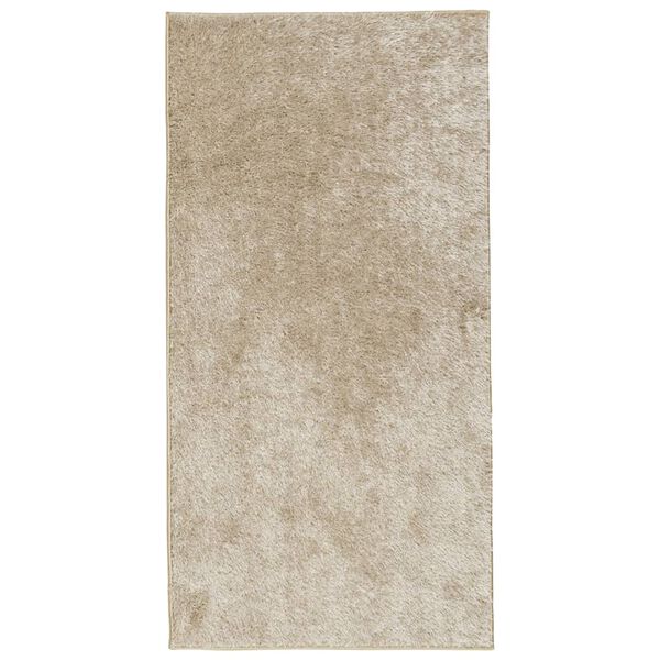 vidaXL Tappeto a Pelo Lucido Lungo ISTAN Effetto Beige 80x150 cm