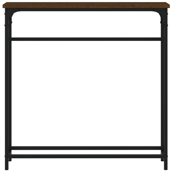vidaXL Tavolino Consolle Rovere Marrone 75x19,5x75cm Legno Multistrato