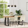 vidaXL Sedie da Pranzo 4 pz Crema in Similpelle