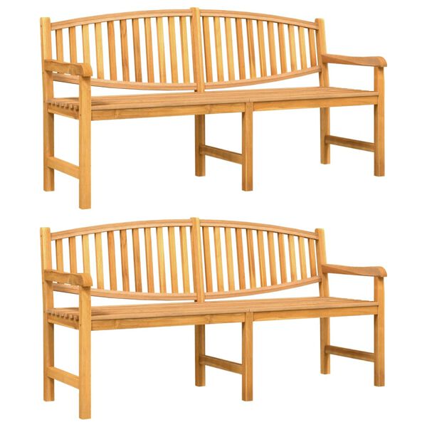 vidaXL Set da Pranzo per Giardino 3 pz in Legno Massello di Teak