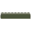 vidaXL Bordure per prato 30 pz 103 x 0,05 x 22 cm Acciaio Verde Oliva