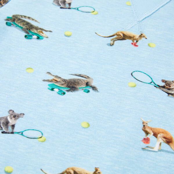 Felpa da Bambino Azzurro M&eacute;lange 128