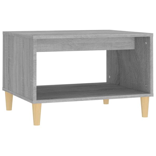 vidaXL Tavolino da Salotto Grigio Sonoma 60x50x40 cm Legno Multistrato