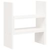 vidaXL Supporto Monitor Bianco (39-72)x17x43 cm Legno Massello di Pino
