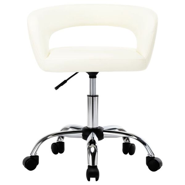 vidaXL Sedie da Pranzo 2 pz Bianche in Similpelle