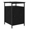vidaXL Armadio da Notte Rovere Nero 40 x 42 x 60cm