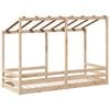 vidaXL Letto per Bambini con Tetto 90x190 cm in Legno Massello di Pino