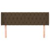 vidaXL Testiera ad Orecchio Marrone Scuro 163x16x78/88 cm in Tessuto