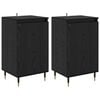 vidaXL Credenza 2 pz Rovere Nero 40 x 35 x 70 cm