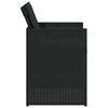 vidaXL Sedie da Giardino con Cuscini 4 pz Nere in Polyrattan