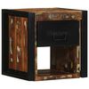 vidaXL Comodino Multicolore 40x35x40 cm in Legno Massello Recupero