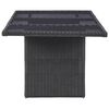 vidaXL Set da Pranzo da Giardino 7 pz in Polyrattan Nero