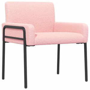 vidaXL Sedia d'accento Rosa Boucl&eacute;