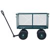 vidaXL Carrello a Mano da Giardino Verde 350 kg