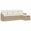 vidaXL Set Divano da Giardino 5 pz Poly Rattan