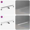 vidaXL Drenaggio doccia 2 in 1 Argento 80 cm Acciaio Inox 304