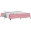 vidaXL Letto a molle con materasso Rosa 180 x 210 cm Tessuto