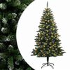 vidaXL Albero di Natale Artificiale con Rami Pieghevoli 150 cm 150 LED