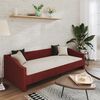 vidaXL Dormeuse con Materasso USB Rosso Vino in Tessuto 90x200 cm