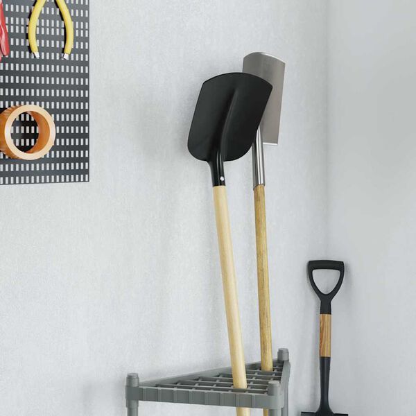 vidaXL Testa di Pala Nero 34,5 x 24 cm Acciaio verniciato a polvere