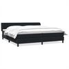 vidaXL Giroletto a Molle con Materassi Nero 180x210 cm in Velluto