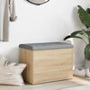 vidaXL Panca Contenitore Rovere Sonoma 62x42x45 cm Legno Agglomerato