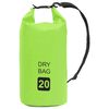 vidaXL Borsa Impermeabile Verde 20 L in PVC