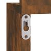 vidaXL Mensola Muro Angolo Rovere Fumo 20x20x127,5cm Truciolato