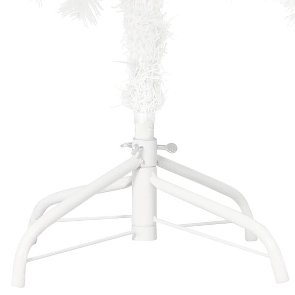 vidaXL Albero di Natale Preilluminato con Palline Bianco 150 cm