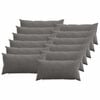 vidaXL Federa 12 pz HEERLEN Grigio Scuro 40 x 80 cm corduroy