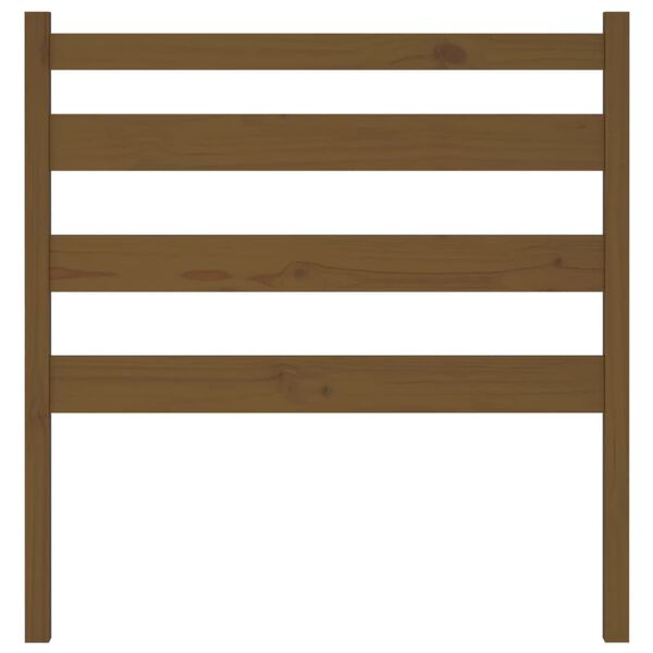 vidaXL Testiera per Letto ambra 81x4x100 cm in Legno Massello di Pino