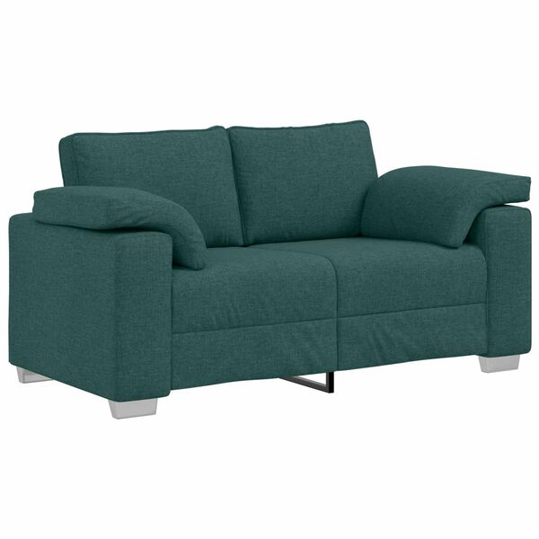 vidaXL Divano Verde Scuro 160 x 80 x 82 cm Tessuto