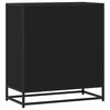 vidaXL Credenza Rovere Nera 68x35x76 cm in Legno Multistrato