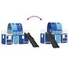 vidaXL Struttura del letto loft per bambini Bianco e Blu 99,5 x 190 cm