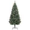 vidaXL Albero di Natale Artificiale Preilluminato con Pigne 180 cm