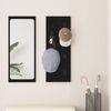 vidaXL Appendiabiti a muro Rovere Nero 30 x 1,5 x 80 cm
