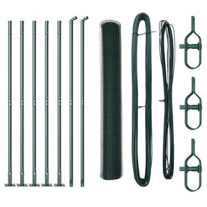 vidaXL Palo della recinzione Verde