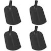 vidaXL Testa di Pala 4 pcs Nero 34,5 x 24 cm