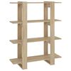vidaXL Libreria/Divisorio Rovere Sonoma 100x30x123,5 cm