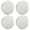 vidaXL Coperture per ventilazione d'aria 4 pz Argento 200 mm